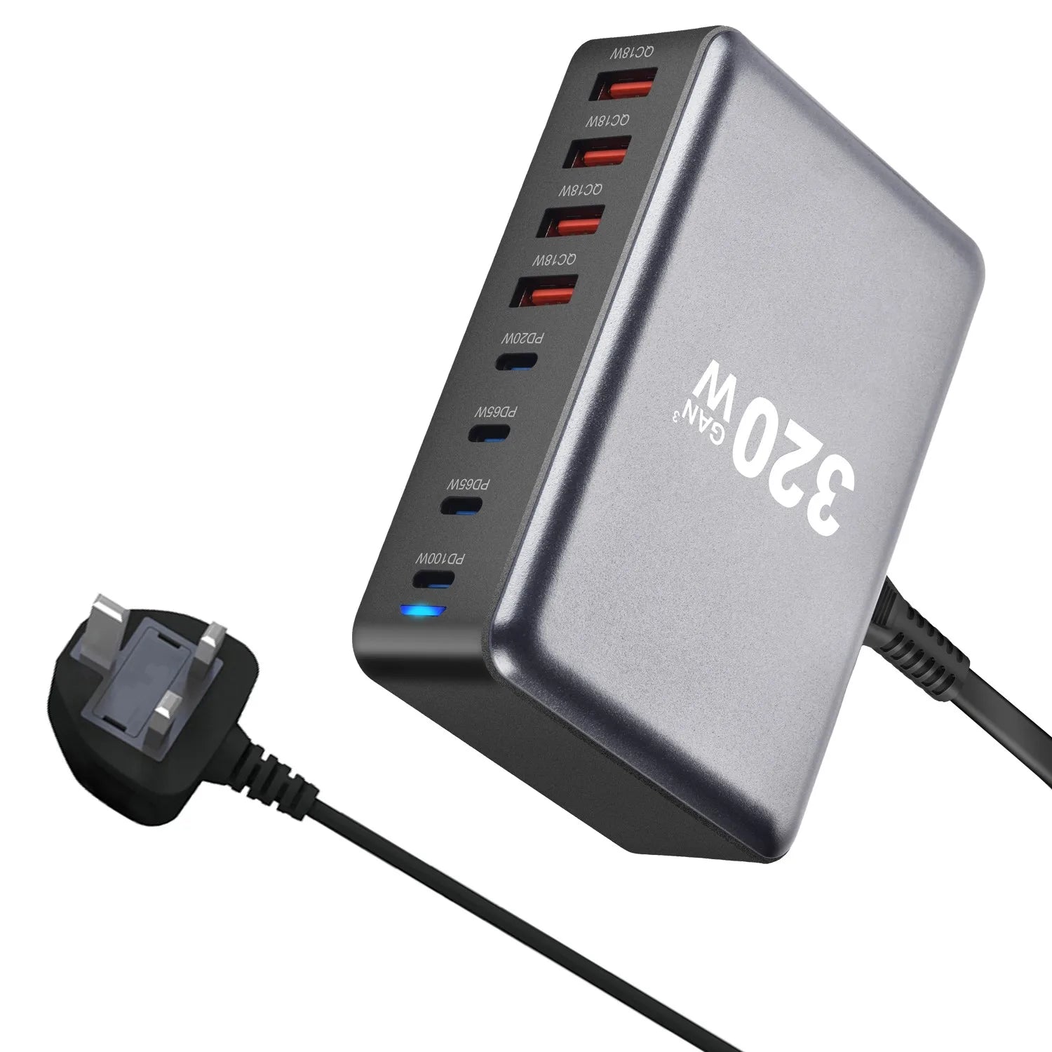 8-Port Schnelllade-Station